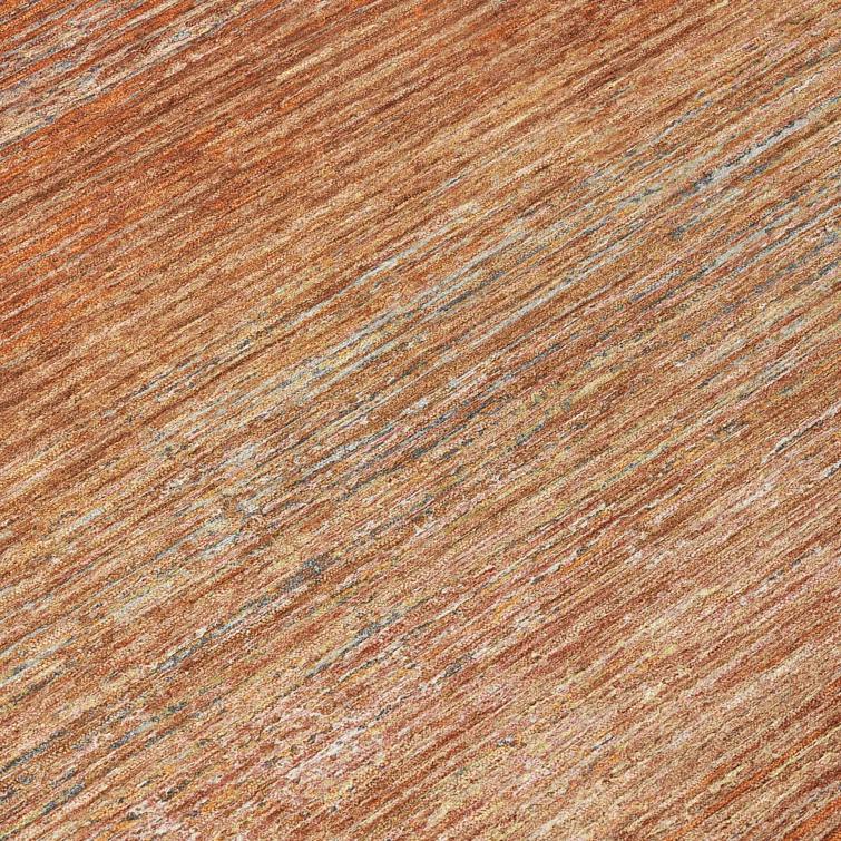 Machine Washable Indoor/Outdoor Christain ACN1266 Copper Rug