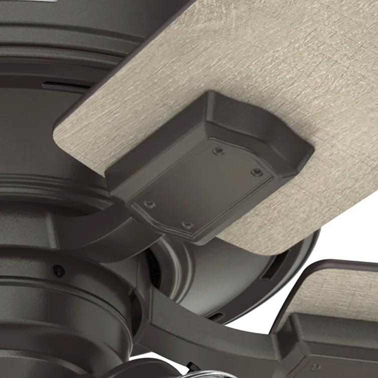 Crestfield 52" 5 - Blade Standard Ceiling Fan with Lights and Remote