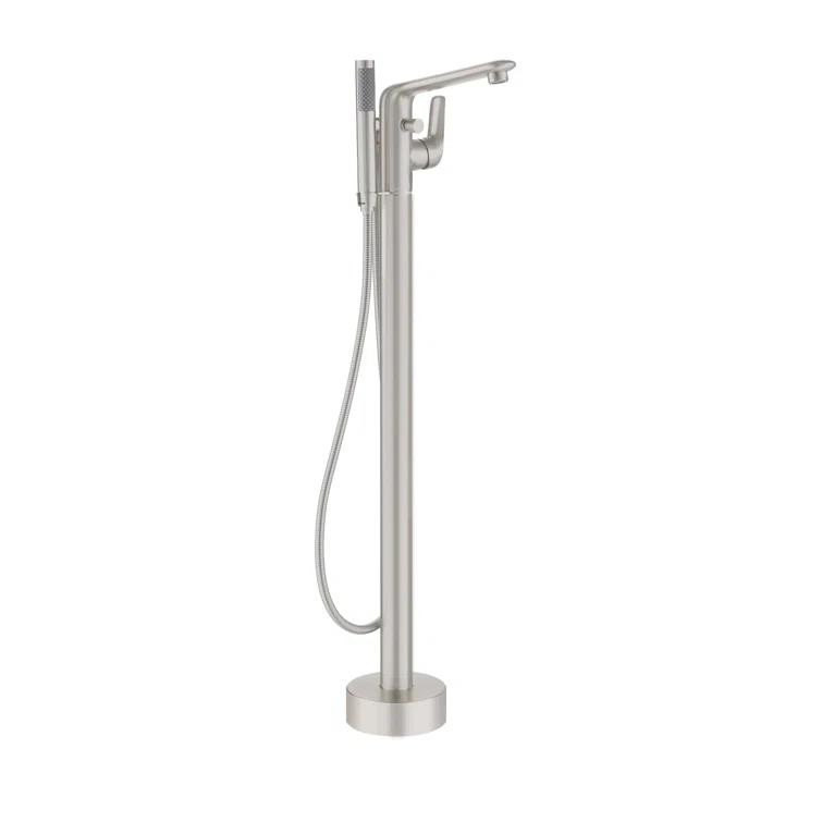 CASAINC KCLT0054-BN Single Handle Freestanding Bathtub Faucet with Diverter and Handshower
