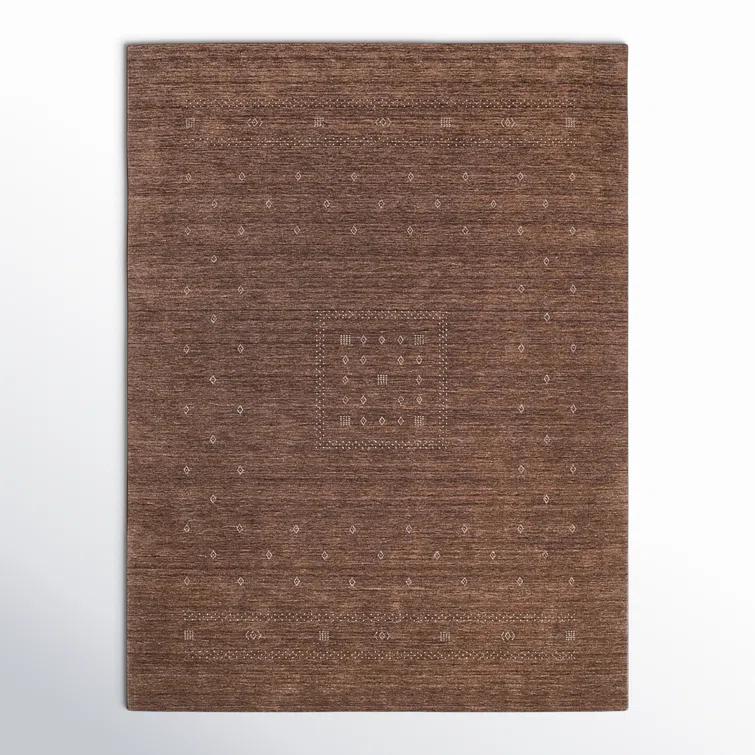 Cyrena Hand-Loomed Wool Rug - Brown / 9' x 12'