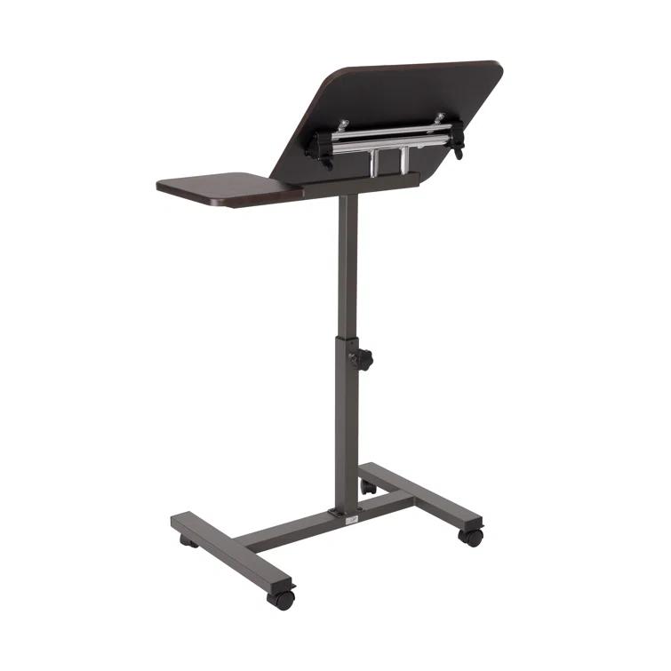 Seville Classics airLIFT Adjustable Height Rolling Tiltable Desk with Mouse Stand