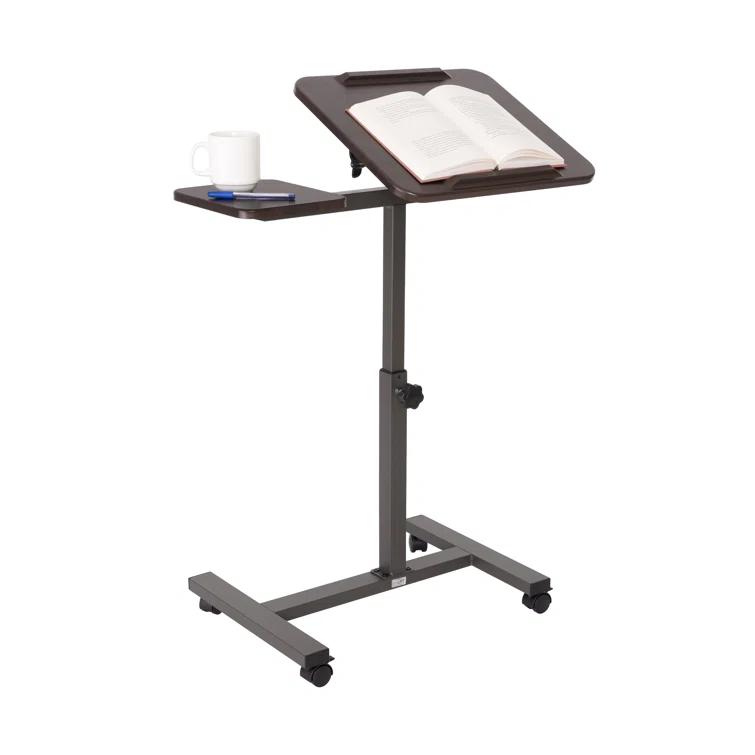 Seville Classics airLIFT Adjustable Height Rolling Tiltable Desk with Mouse Stand