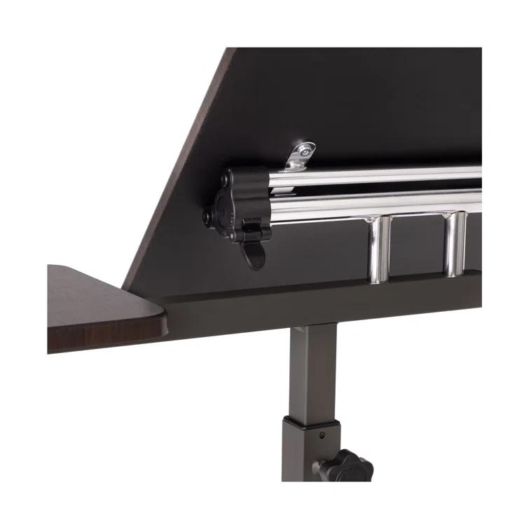 Seville Classics airLIFT Adjustable Height Rolling Tiltable Desk with Mouse Stand