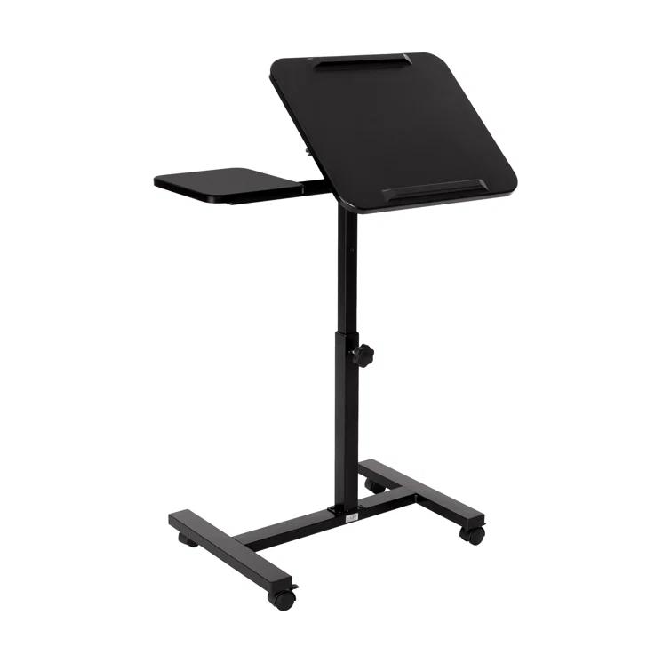 Seville Classics airLIFT Adjustable Height Rolling Tiltable Desk with Mouse Stand