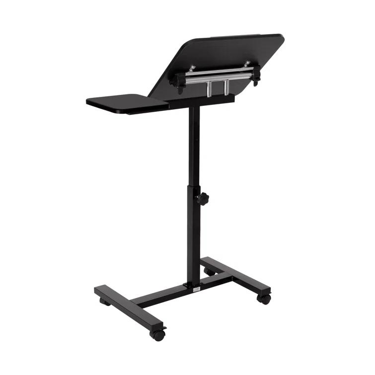 Seville Classics airLIFT Adjustable Height Rolling Tiltable Desk with Mouse Stand