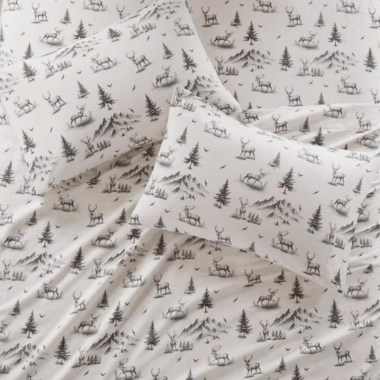 Woolrich 100% Cotton Flannel Sheet Set