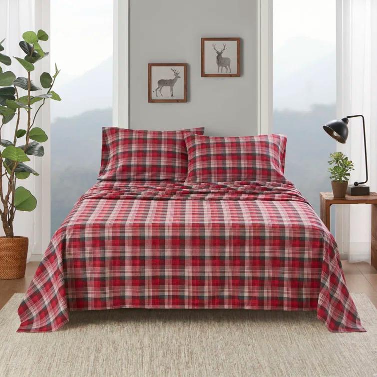 Woolrich 100% Cotton Flannel Sheet Set