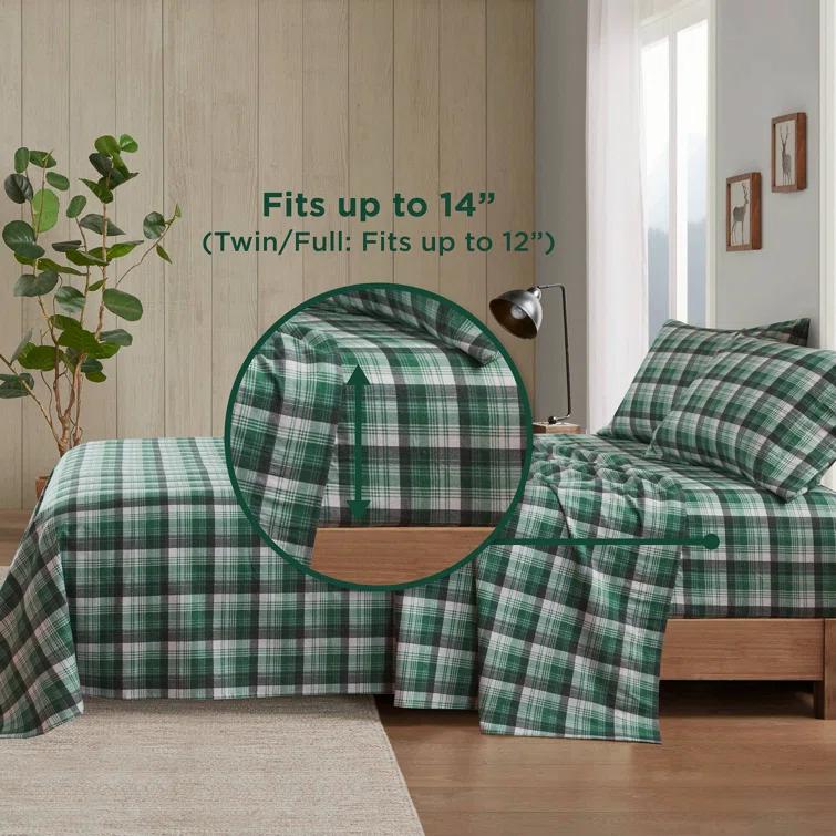 Woolrich 100% Cotton Flannel Sheet Set