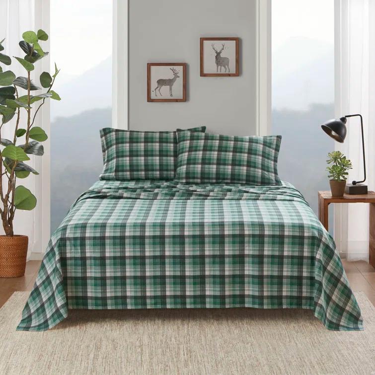 Woolrich 100% Cotton Flannel Sheet Set