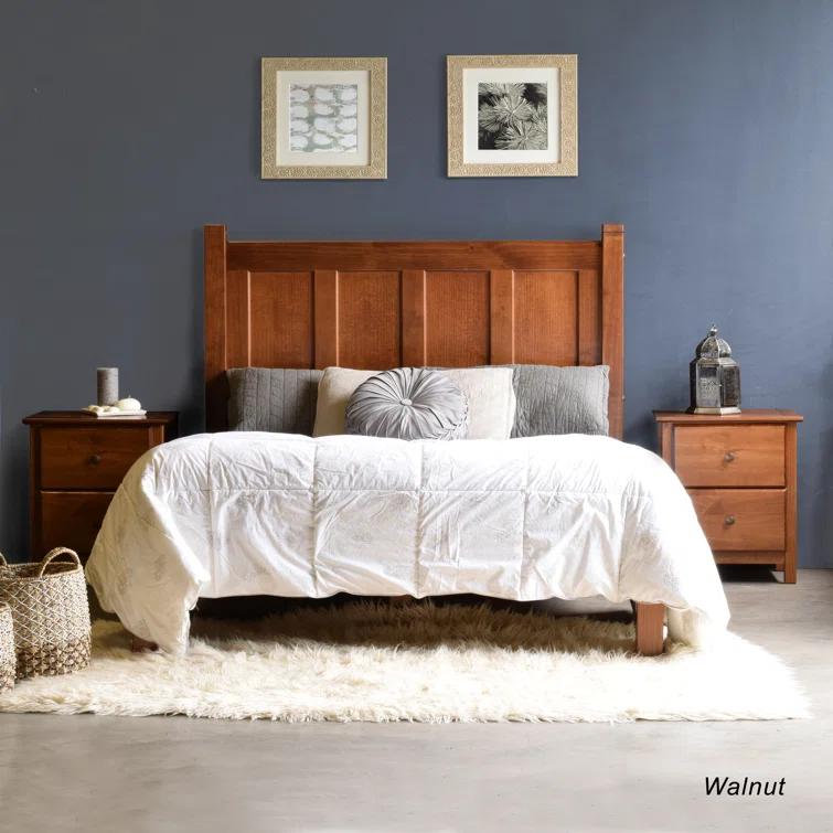 Shaker Solid Wood Panel Bed