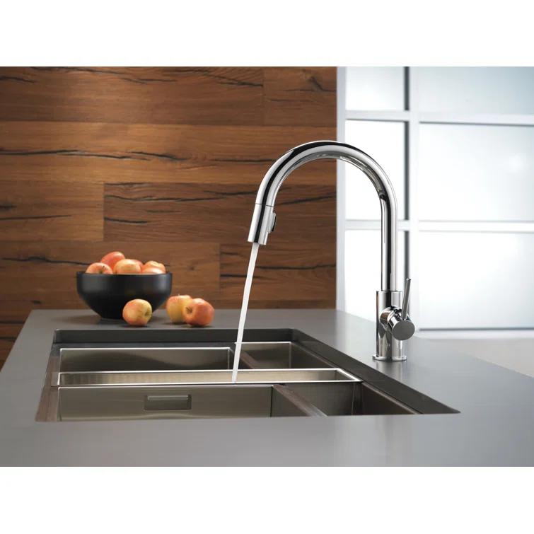 Trinsic Pull Down Sprayer Kitchen Sink Faucet, Single Handle Kitchen Faucet