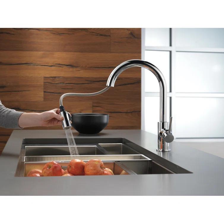 Trinsic Pull Down Sprayer Kitchen Sink Faucet, Single Handle Kitchen Faucet