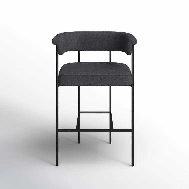 Kyleigh Bar Stool - Slate Boucle
