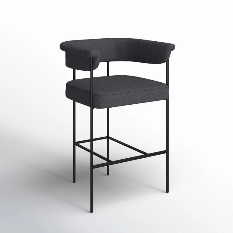 Kyleigh Bar Stool - Slate Boucle