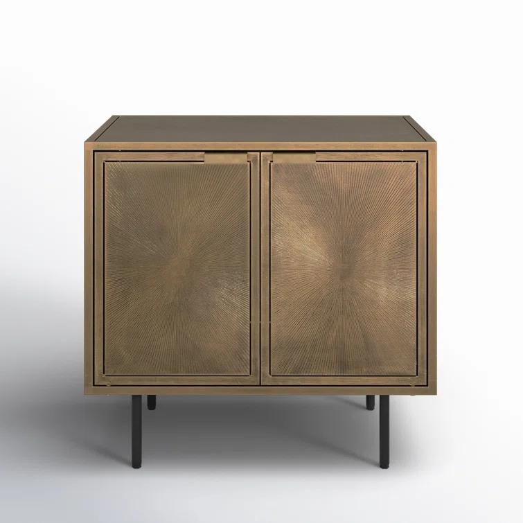 Argonaut Metal Cabinet Nightstand (25")