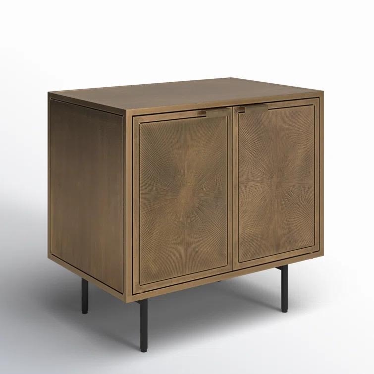 Argonaut Metal Cabinet Nightstand (25")