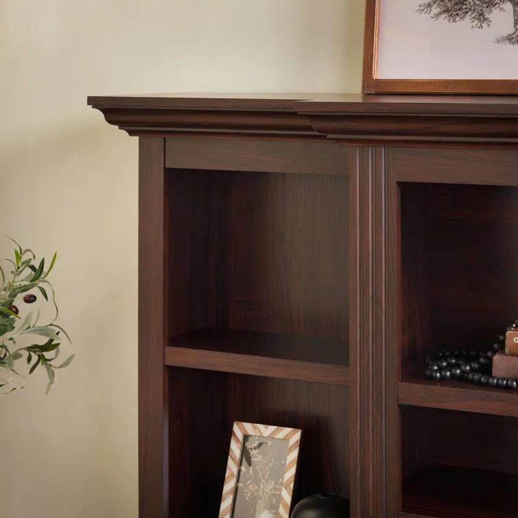 Red Barrel Studio® Traditional 70” Mantel Fireplace with Open Shelving