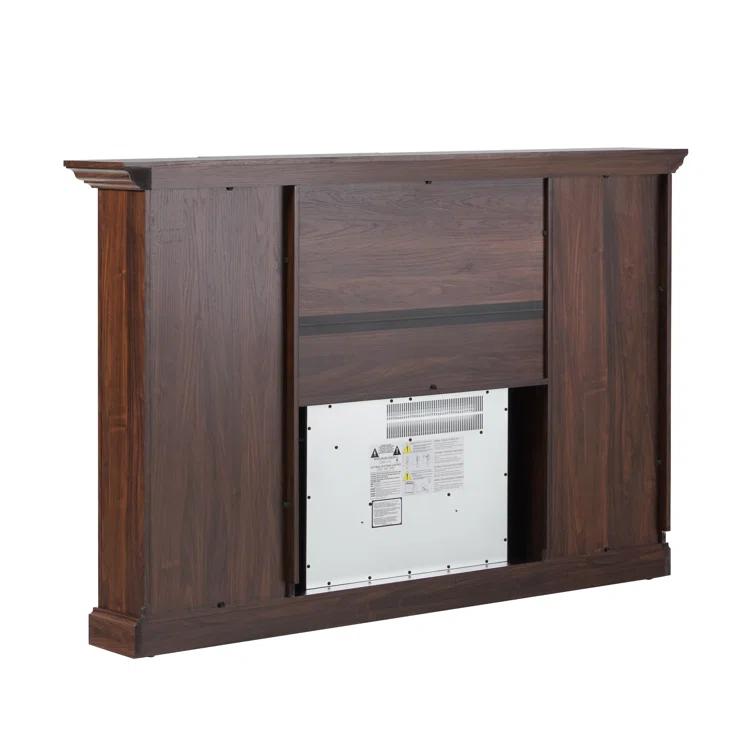 Red Barrel Studio® Traditional 70” Mantel Fireplace with Open Shelving