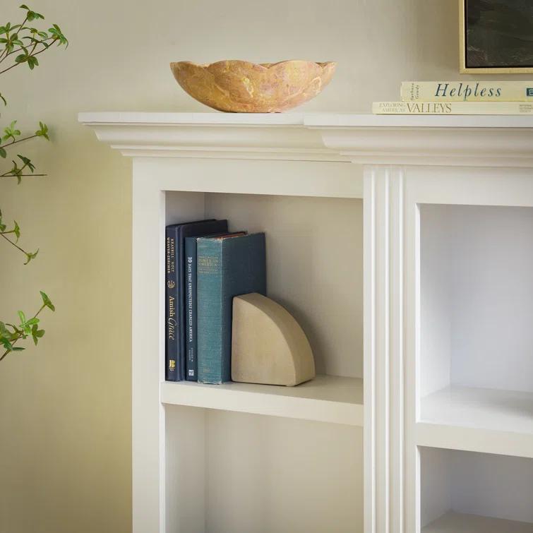 Red Barrel Studio® Traditional 70” Mantel Fireplace with Open Shelving