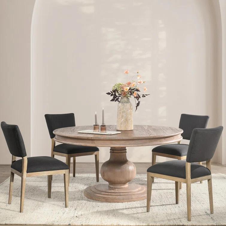 Dadeville Pine Round Solid Wood Dining Table