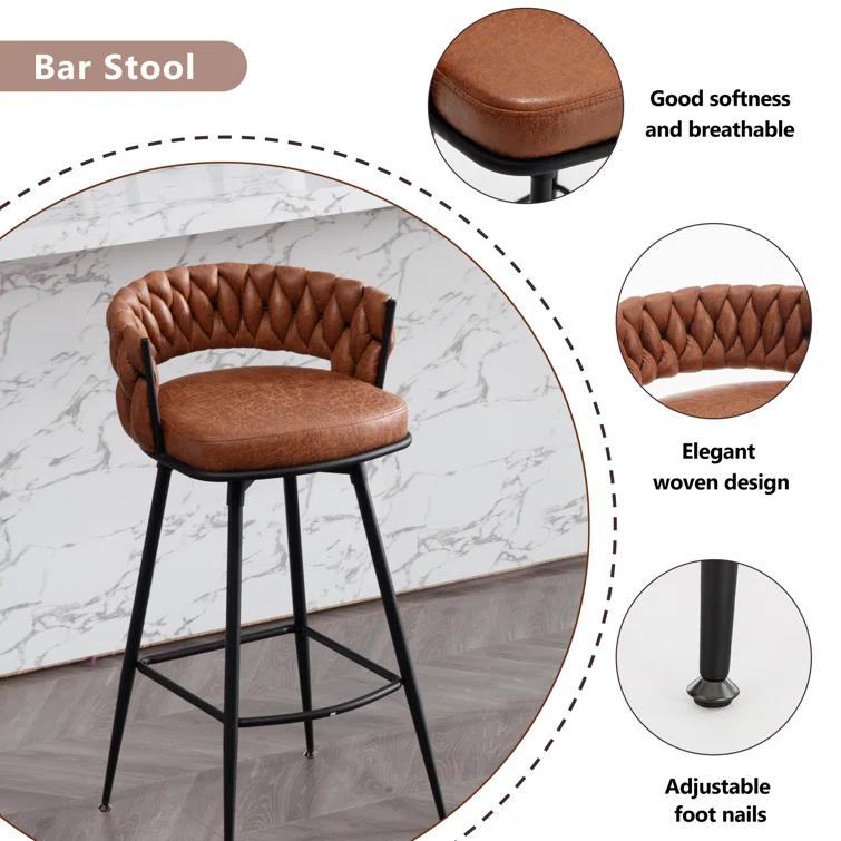 Kymberlynn Swivel Bar Stool (Set of 2)