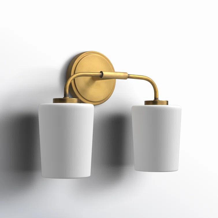 Fitz 2 Light Frosted Dimmable Vanity Light