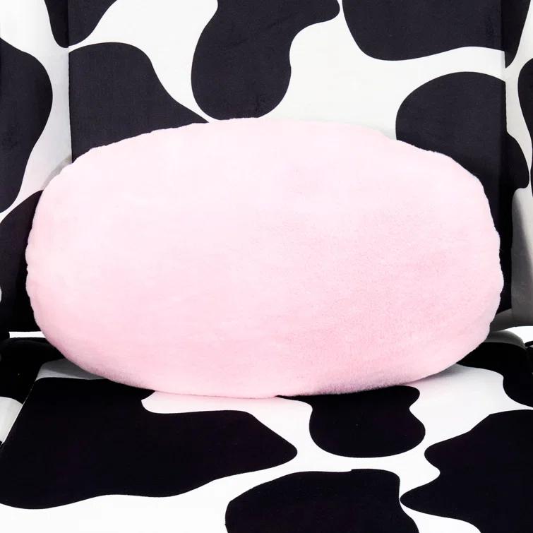 Ts85 Cow Print Luxx Series Gaming Chair Cow - Techni Sport: Velvet Upholstery, Memory Foam, Adjustable