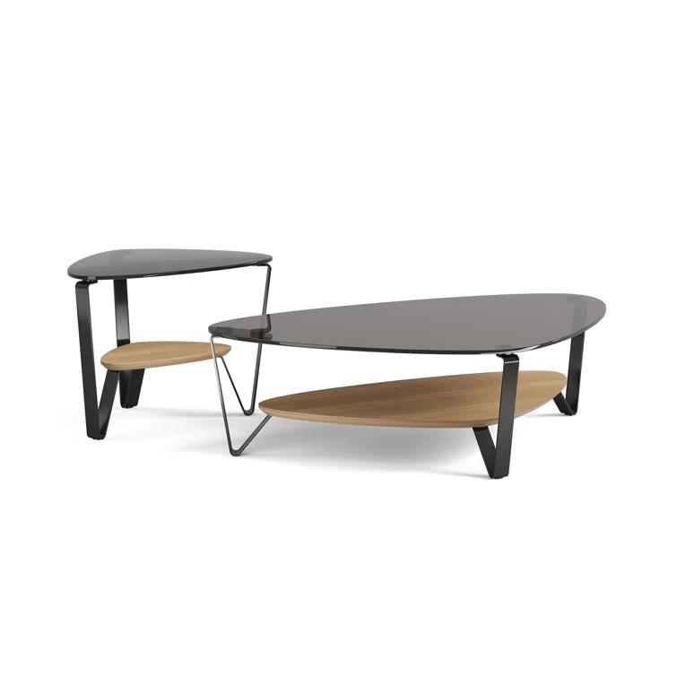Dino Glass Top Coffee Table