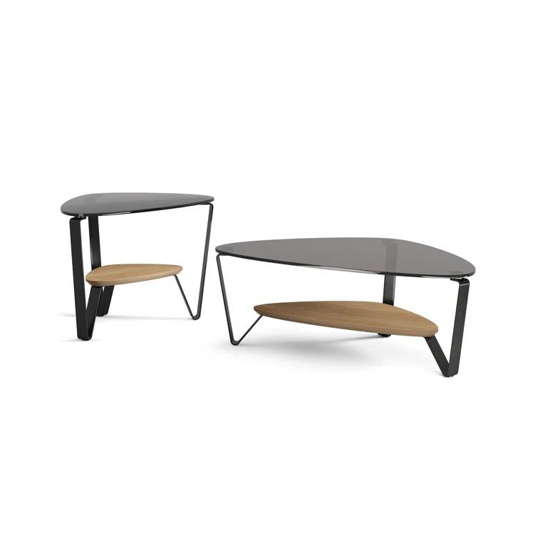 Dino Glass Top Coffee Table