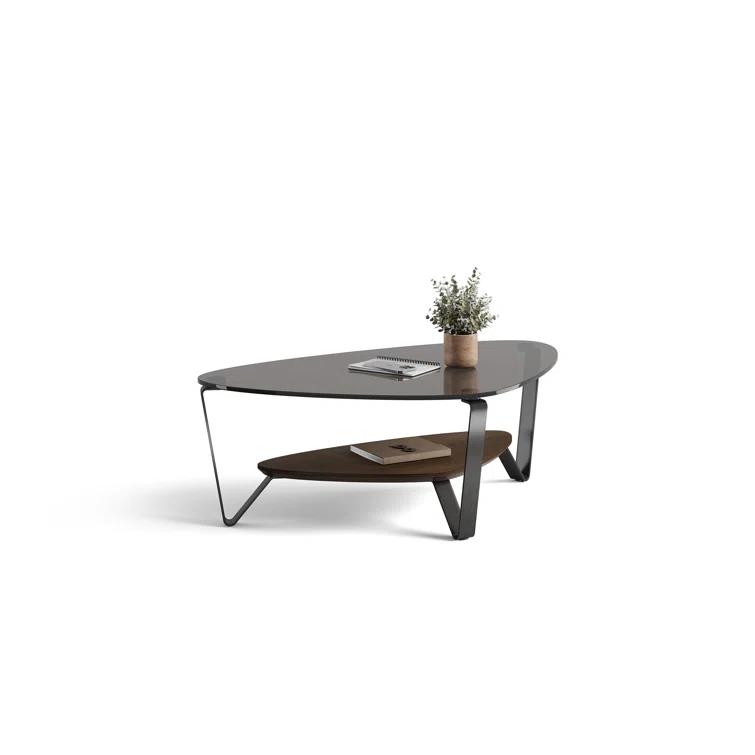 Dino Glass Top Coffee Table