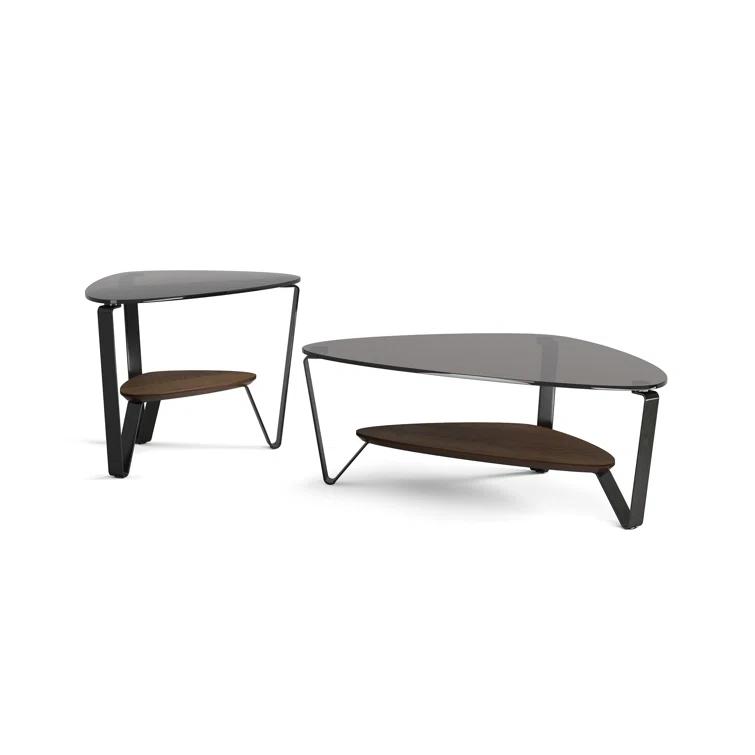 Dino Glass Top Coffee Table