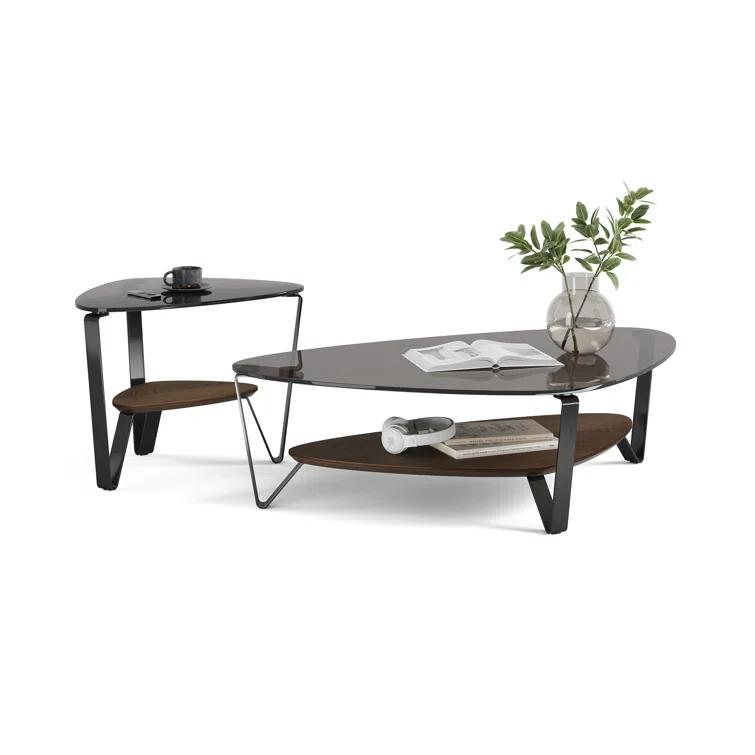 Dino Glass Top Coffee Table