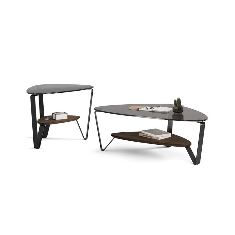 Dino Glass Top Coffee Table