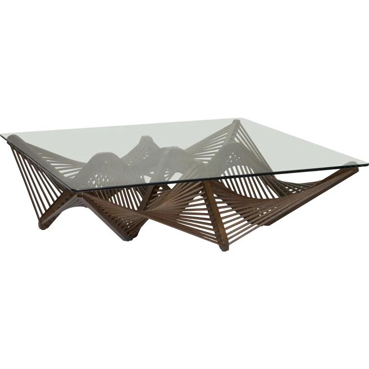 Oggetti Geo Glass Top Coffee Table