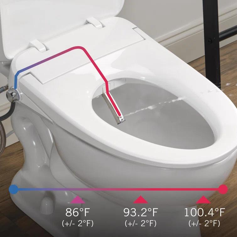 Refresh Elongated Electric Bidet Toilet Seat