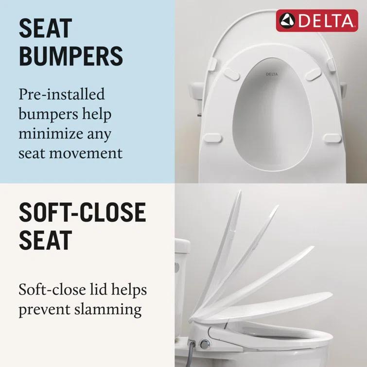Refresh Elongated Electric Bidet Toilet Seat