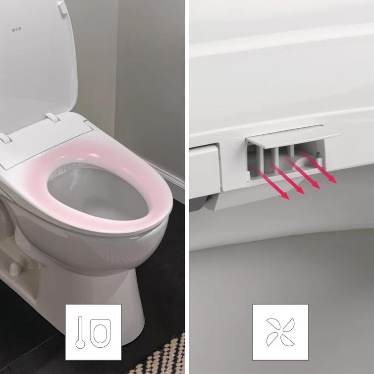 Refresh Elongated Electric Bidet Toilet Seat
