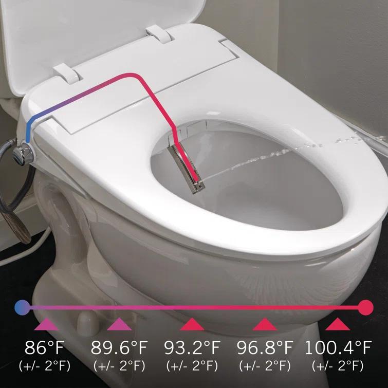 Refresh Elongated Electric Bidet Toilet Seat