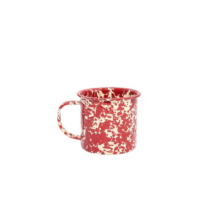 Crow Canyon Home Crow Canyon Enamelware Splatter 12 oz Mugs (Set of 4)