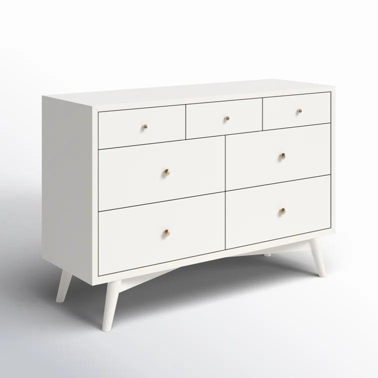Palma 7 Drawer 53" W Double Dresser