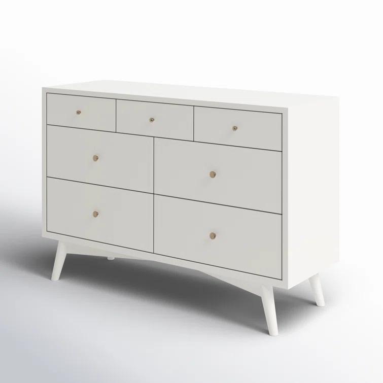 Palma 7 Drawer 53" W Double Dresser