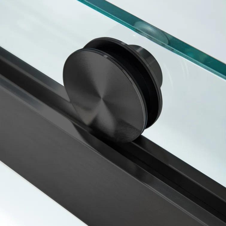 WoodBridge 56-60X62" Double Sliding Tub Door with 3/8" Thickened Upgrade Tempered Glass | Stainless Steel Hardware | Safe, Explosion-Resistant, Clear & Stylish, Sturdy & Durable  SDD6062-MBL