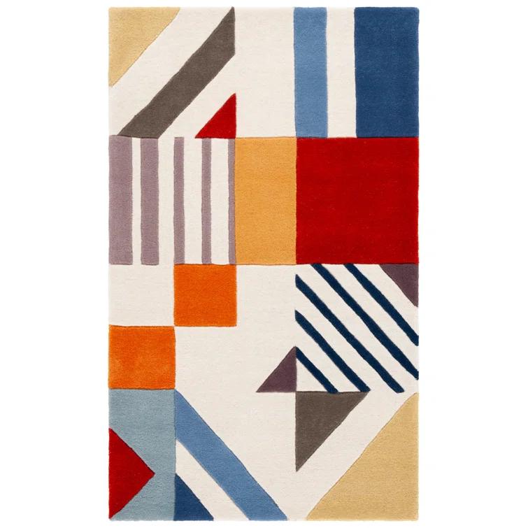 Fifth Avenue FTV120 Hand Tufted Area Rug - Ivory/Multi - 3'x5' - Safavieh.