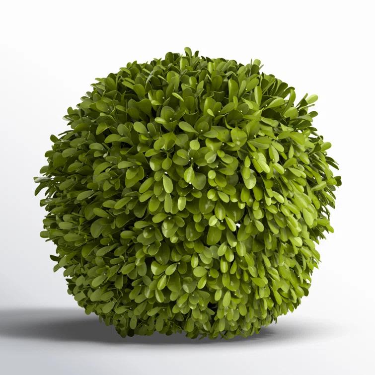 Plum & Post Boxwood Ball Faux (Fake) 8"