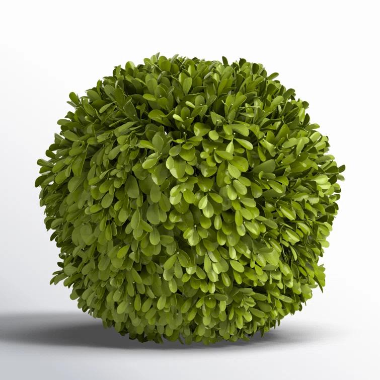 Plum & Post Boxwood Ball Faux (Fake) 8"