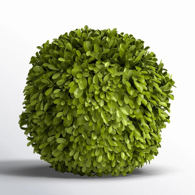 Plum & Post Boxwood Ball Faux (Fake) 8"