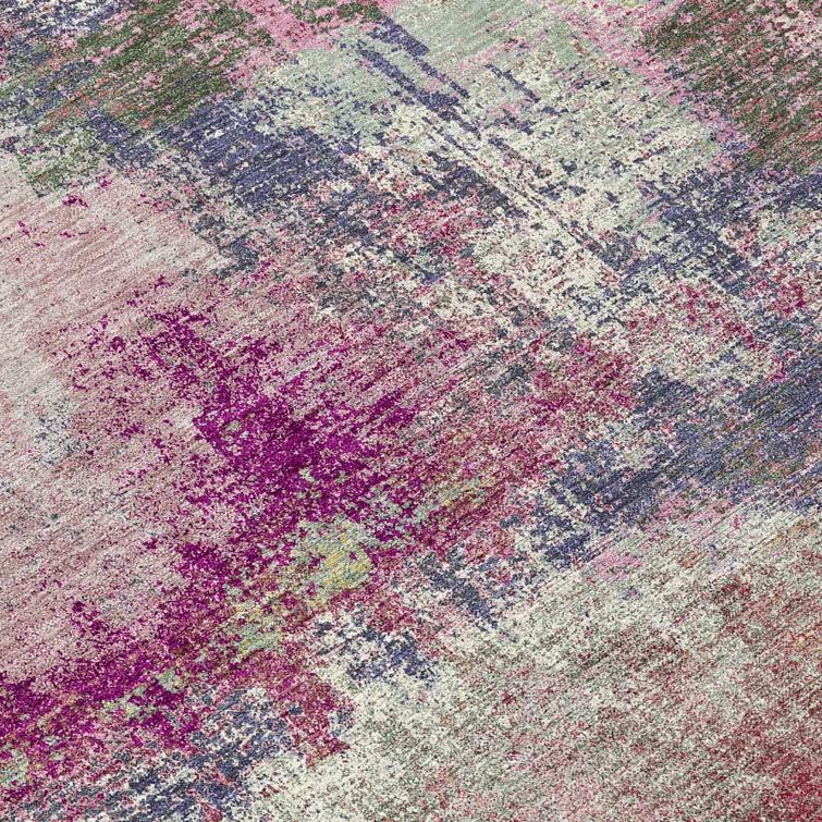 Machine Washable Indoor/Outdoor Christain ACN1354 Blush Rug