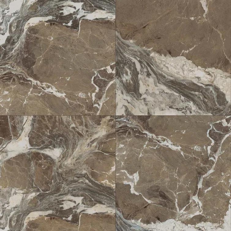 Signature 47.24 In. X 47.24 In. Marble Look Satin Porcelain Floor And Wall Tile (30.98 Sq. Ft. / Case)