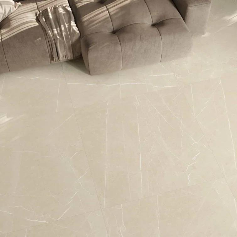 Signature 47.24 In. X 47.24 In. Marble Look Satin Porcelain Floor And Wall Tile (30.98 Sq. Ft. / Case)