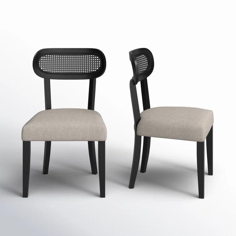 Kosas Home Italo Dining Chair Oatmeal Set of 2